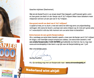 Direct Mail concept: OranjeKanjer